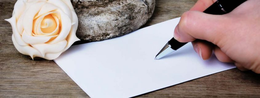 Schreiben einer Karte